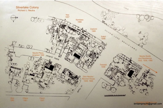 Mapa del barrio de Silver Lake Colony en Los Ángeles, California